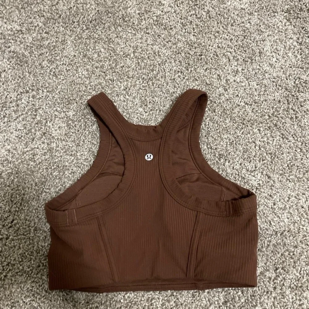 Lululemon Ribbed Nulu High Neck Bra - Picture 2 of 3
